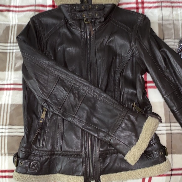 Michael Kors Leather Jacket - Picture 6 of 8